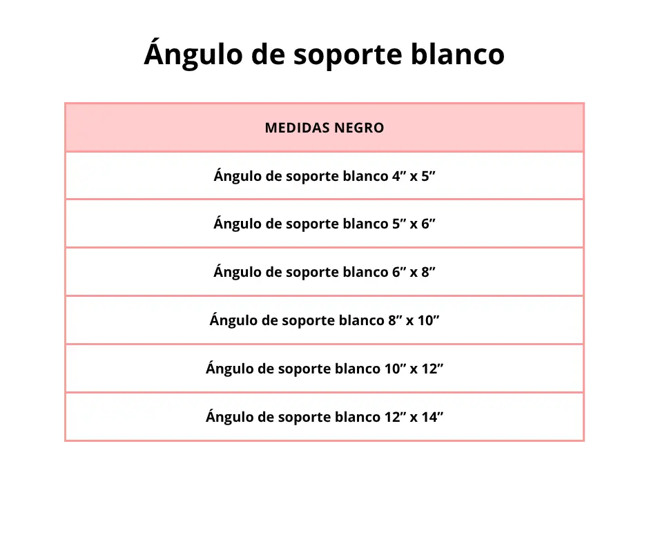 Ángulo de soporte blanco - Image 2