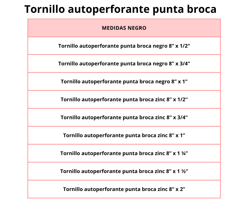 Tornillo autoperforante punta broca - Image 4